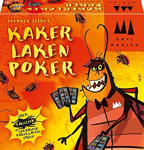 Produktbild: Schmidt Spiele 40829 Kakerlakenpoker, Drei Magier Kartenspiel