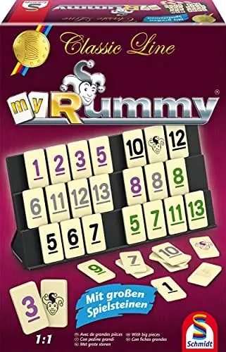 Produktbild: Schmidt Spiele 49282 - Classic Line MyRummy, Legespiel mit großen Spielsteinen