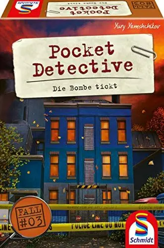 Produktbild: Schmidt Spiele 49379 Pocket Detective, Die Bombe tickt, Krimi-und Dedektivspiel, Kartenspiel, Mehrfarbig