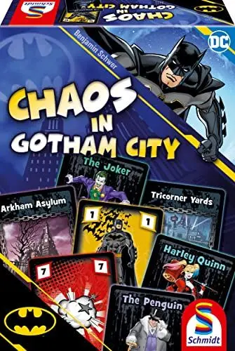 Produktbild: Schmidt Spiele 49429 Batman, Chaos in Gotham, Kartenspiel, Normal