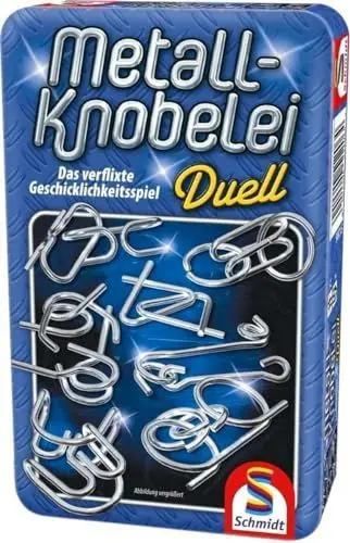 Produktbild: Schmidt Spiele 51206 Metall-Knobelei Duell, Reisespiel