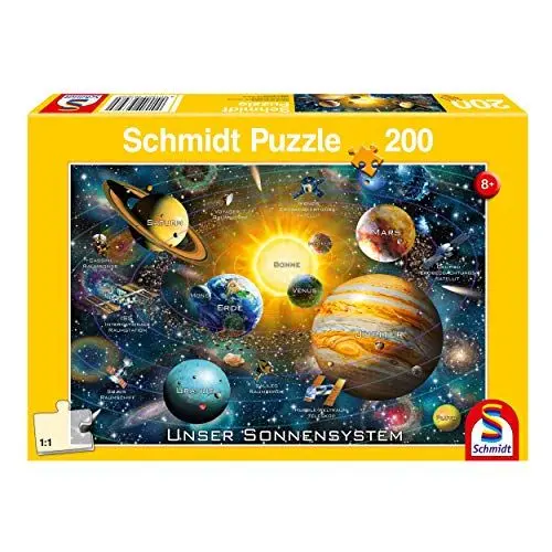 Produktbild: Schmidt Spiele 56308 Unser Sonnensystem, 200 Teile Kinderpuzzle