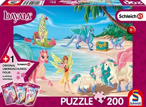 Produktbild: Schmidt Spiele 56397 Bayala, Dracheninsel, 200 Teile Kinderpuzzle, mit Original Schleich Figur