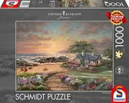 Produktbild: Schmidt Spiele 57368 Thomas Kinkade, Seaside Cottage, 1000 Teile Puzzle