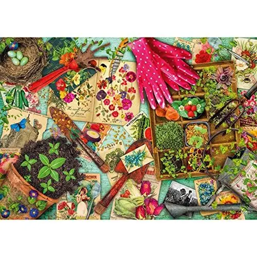 Produktbild: Schmidt Spiele 57580 Aimee Stewart, Aufgetischt - Alles für den Garten, 1000 Teile Puzzle