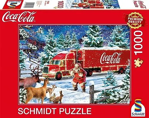 Produktbild: Schmidt Spiele 57598 Coca Cola Christmas-Truck, 1000 Teile Puzzle