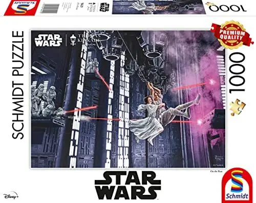 Produktbild: Schmidt Spiele 58429 Thomas Kinkade, Star Wars, On The Run, 1000 Teile Puzzle