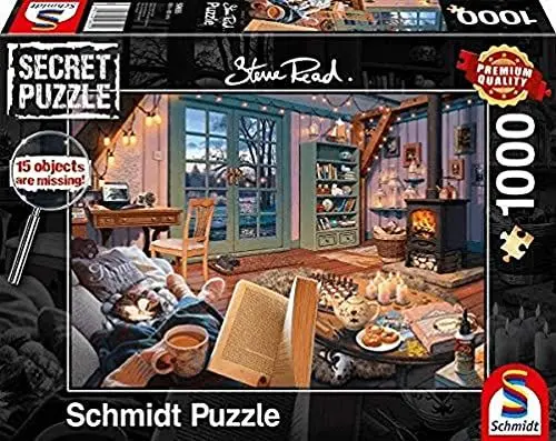 Produktbild: Schmidt Spiele 59655 Im Ferienhaus, 1000 Teile Secret Puzzle