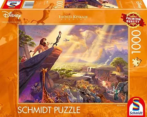 Produktbild: Schmidt Spiele 59673 Thomas Kinkade, Disney, König der Löwen, 1000 Teile Puzzle