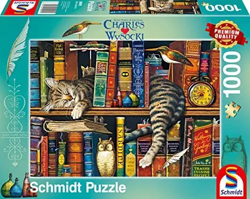 Produktbild: Schmidt Spiele 59991 Charles Wysocki, Frederick, der Literat, 1000 Teile Puzzle