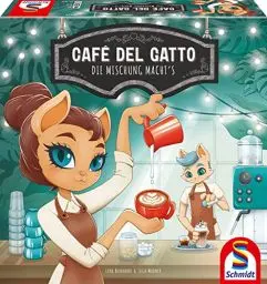 Produktbild: Schmidt Spiele Kaffee 49430 Café del Gatto, Familienspiel, Party und Actionspiel, Normal