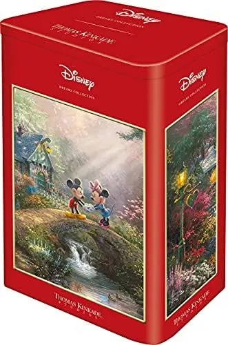 Produktbild: Schmidt Spiele 59928 Thomas Kinkade, Disney, Mickey & Minnie in Hawaii, 500 Teile Puzzle in Einer Nostalgiedose