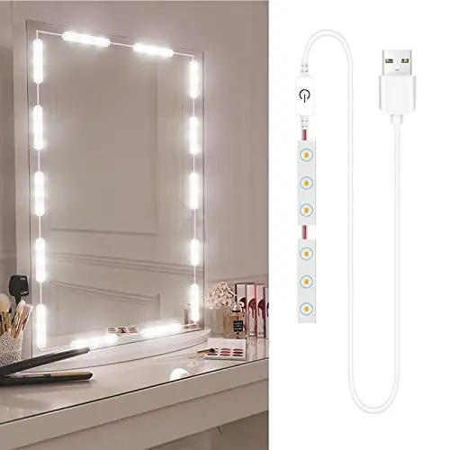 Produktbild: Schminkspiegel-Beleuchtung,Make-up-Licht,Badezimmerspiegel mit Lichtern,Schminktisch mit Lichtern,Touch-Control-Schminktischleuchten,für Spiegel-Make-up-Schminktisch Im