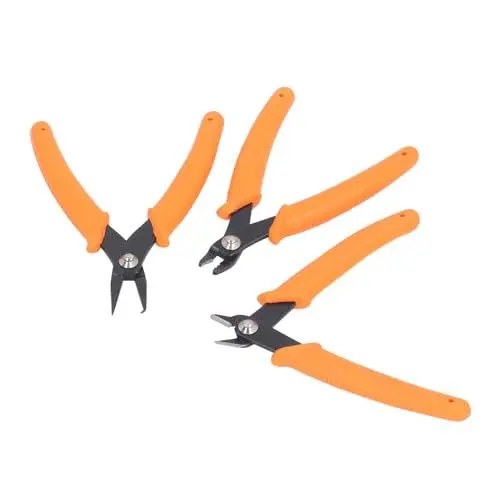 Produktbild: Schmuckzangen-Set, Handgefertigte Mini-Zangen aus Kohlenstoffstahl für Heimwerker, Ergonomisches Design, Arbeitssparend, Vielseitiges Set für die Professionelle Schmuckherstellung