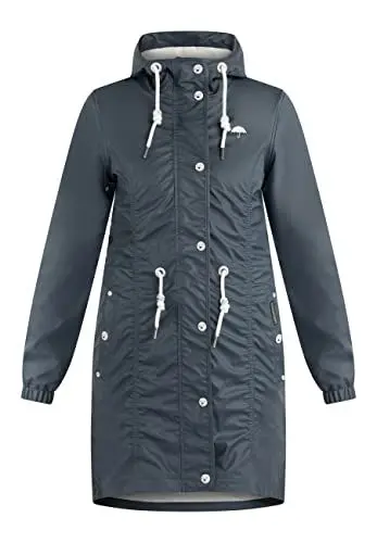 Produktbild: Schmuddelwedda Damen Regenmantel 34328269, Rauchmarine, XL