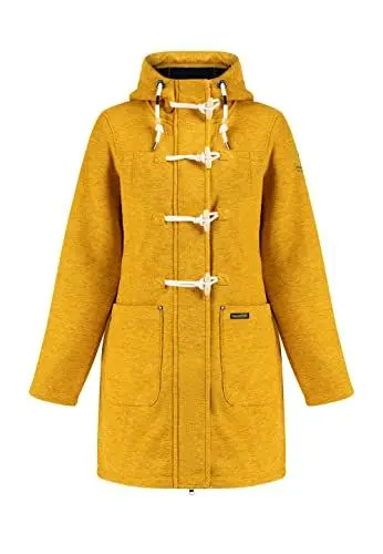 Produktbild: Schmuddelwedda Damen Strickfleecejacke, Senf Melange, M