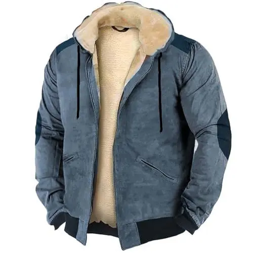 Produktbild: deals of the day softshelljacke für herren winterjacke herren lang arbeitsjacke herren softshell fleece pullover herren warm herrenjacke wasserdicht gefüttert wanderjacke dufflecoat herren