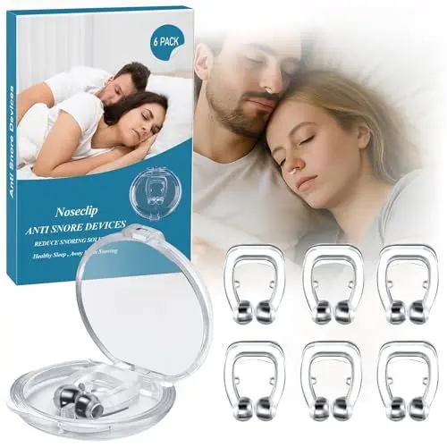 Produktbild: Schnarchstopper, Wiederverwendbares Anti Schnarch Nasenclip Hilfsmittel für besseren Schlaf & leichtere Atmung, Sofortige Wirkung gegen Schnarchen (6)