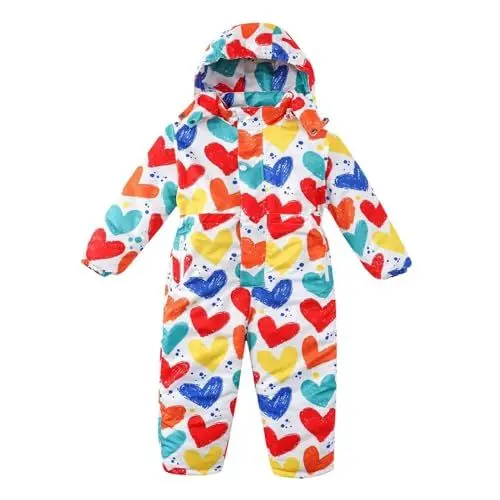 Produktbild: Schneehose für | Winter-Ski-Latzhose mit Cargo- | Isolierter, wandelbarer Schneeanzug für Mädchen und Größe 7 Jungemantel Größe 6 7 (A, 5-6 Years)