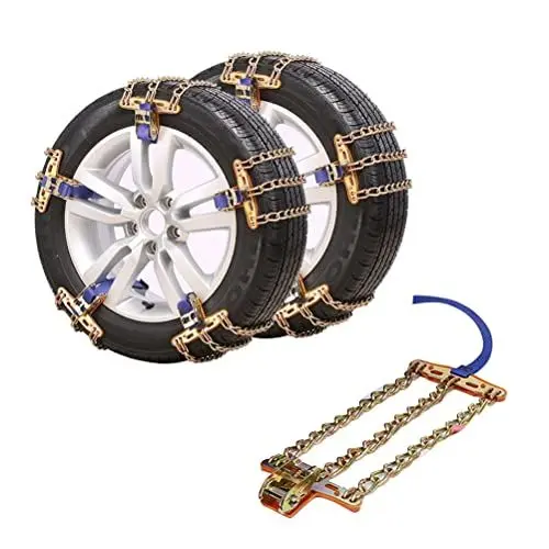 Produktbild: Auto-Schneeketten, SUV-Schneeketten Auto-Anti-Rutsch-Reifenketten Anti-Rutsch-Reifen-Schneeketten für Auto-SUV-LKWs (215-285 mm) Auto Exterieur