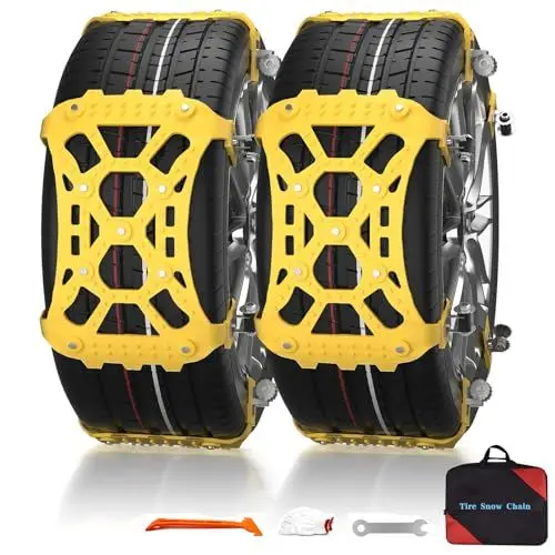 Produktbild: Schneeketten Auto: Universal Schneeketten Winter Ketten für Reifengrößen 165-265 mm(6 Stück)
