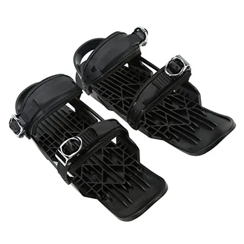 Produktbild: Schneeschuhe für Männer und Frauen, 17,1 x 5,7 x 3,3 Zoll, tragbare, verstellbare, rollende Kurze Mini-Skiskates aus Aluminium mit Aufbewahrungstasche, Outdoor-Winter-Schneeskates zum Skifahren