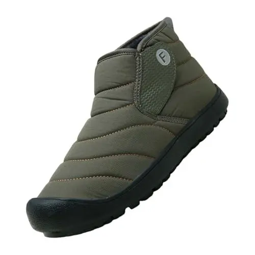 Produktbild: Schneestiefel Damen Herren Warm Gefütterte Outdoor Boots Leichte Schlüpfen Winterstiefel Ohne Schnürsenkel Ultimativer Komfort Winterschuhe Casual Wasserdicht Atmungsaktive Schuhe