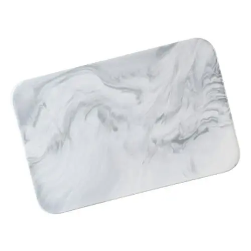 Produktbild: Schneidebrett aus Marmor Schneidblock Marmor Käseplatte für die Küche marmor schneidebrett Schokoladenteigplatte Meal-Prep-Board Muster Schneidbrett Diensttafel Kuchen Tablett