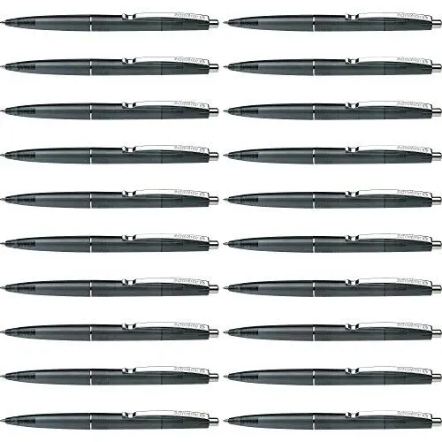 Produktbild: Schneider 132001 K20 Icy Colours Kugelschreiber (Schreibfarbe: schwarz, Mittel, dokumentenecht) 20er Pack, schwarz