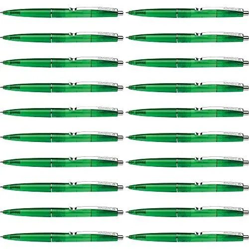 Produktbild: Schneider 132004 K20 Icy Colours Kugelschreiber (Schreibfarbe: grün, Mittel, dokumentenecht) 20er Pack, grün