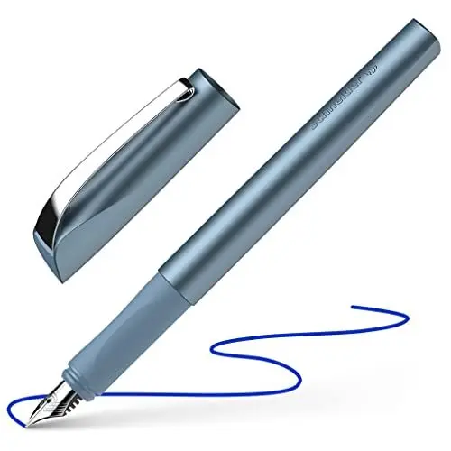 Produktbild: Schneider 168623 Ceod Shiny Füller (Rechts- und Linkshänder, M-Feder, inkl. Tintenpatrone königsblau) blue Medium