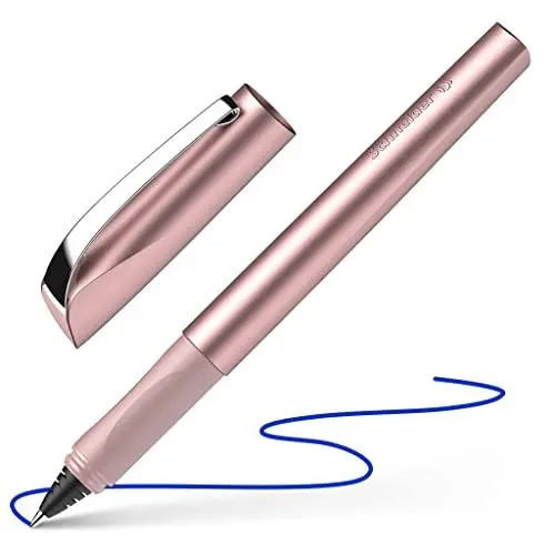 Produktbild: Schneider 186209 Ceod Shiny Tintenroller (Rechts- und Linkshänder, Strichstärke M, inkl. Tintenpatrone Königsblau) Powder pink