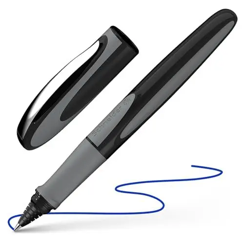 Produktbild: Schneider 187807 Ray Tintenroller (Nachfüllbar mit Standard Tintenpatronen, geeignet für Rechts- und Linkshänder) onyx