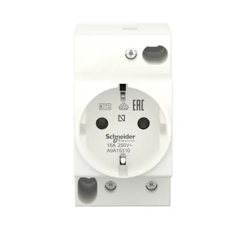 Produktbild: Schneider Electric A9A15310 Steckdose iPC, 2P+E, 16A, 250VAC, KEMA/VDE 0620