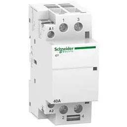 Produktbild: Schneider Electric Installationsschütz Acti9 iCT, 2-polig, 40A, 2S, 220/240V, 50Hz, weiss, Artikelnummer A9C20842