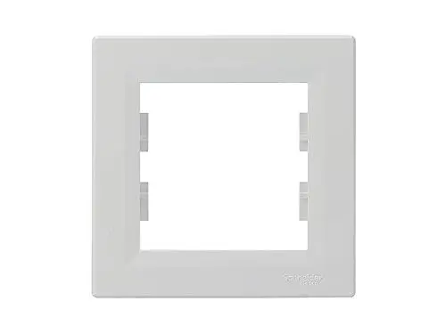 Produktbild: Schneider Electric Asfora Rahmen für Steckdosen und Schalter, 1-fach, weiss glänzend, Artikelnummer EPH5800121D