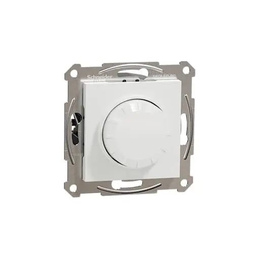 Produktbild: Schneider Electric Asfora EPH6870121D Dimmerschalter, Drehdimmer für LED Lampen Halogenlampen, 230V, 0-370W, Unterputz,Phasenabschnitt weiß