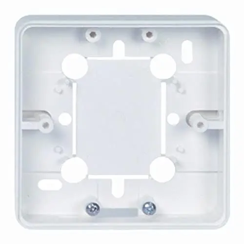Produktbild: Schneider Electric Elso 504104 Geräteträger Flach 20mm für Einbaugeräte, Aufputz, Kompatibel mit ELSO Renovierungssystem, Reinweiß