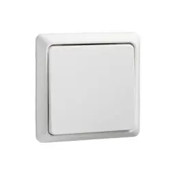 Produktbild: Schneider Electric Elso Taster Renovierung, Aufputz, 42V, 1A, flach, reinweiss, Artikelnummer 506304