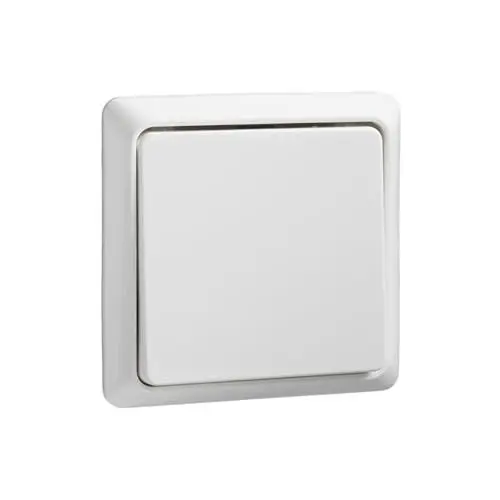 Produktbild: Schneider Electric Elso Taster Renovierung, Aufputz, 42V, 1A, flach, reinweiss, Artikelnummer 506304