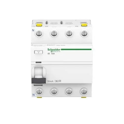 Produktbild: Schneider Electric Fehlerstrom-Schutzschalter FI SCHALTER ACTI9 IID 4P 63A 30MA TYP A, A9Z1463
