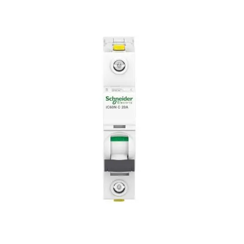 Produktbild: Schneider Electric Leitungschutzschalter ACTI9 IC60N 1P 20A C, A9F04120 Ampere C
