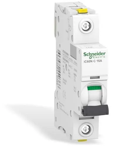 Produktbild: Schneider Electric Leitungsschutzsschalter ACTI9 IC60N 1 Polig 16 Ampere C, A9F04116,