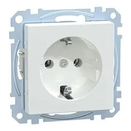 Produktbild: Schneider Electric MEG2301-0325 SCHUKO-Steckdose, Steckklemmen, aktivweiß glänzend, System M, Standard
