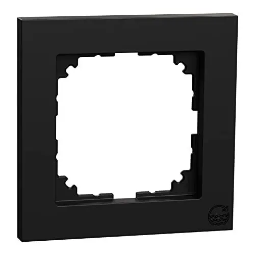 Produktbild: Schneider Electric MEG4010-3603 M-Pure Abdeckrahmen, Schwarz Matt, Rahmen 1-Fach