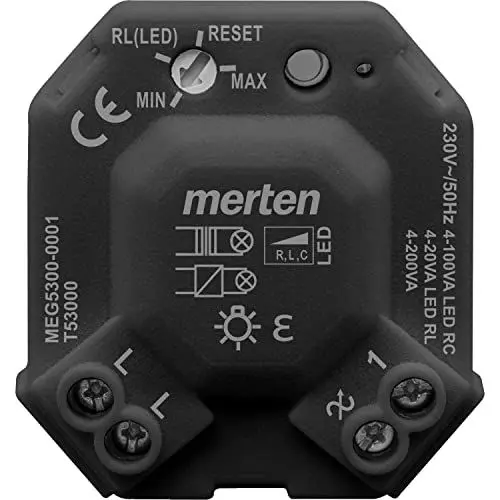 Produktbild: Schneider Electric Merten MEG5300-0001 Merten Universelle LED Dimmermodul, 230 V, Schwartz