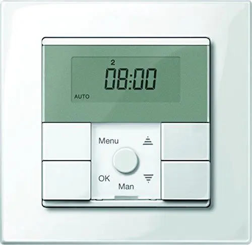 Produktbild: Schneider Electric Merten MEG5755-0319 Zeitschaltuhr-Modul, polarweiß glänzend, System M