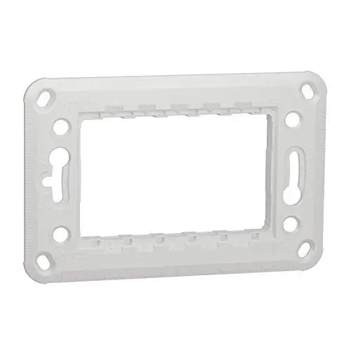 Produktbild: Schneider Electric NU7103P Unica – Halterung 3 Mod – Kunststoff