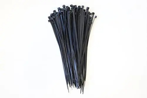 Produktbild: Schneider Electric Thorsman Kabelbinder 100 Stück aus Polyamid 300x3,6 mm, Farbe Schwarz, Verschiedene Größen, glatte abgerundete Kanten, Super Haltbar, Selbstsichernde Kabelbinder für Kabelmanagement