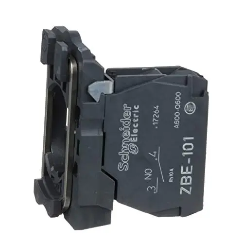 Produktbild: Schneider Electric | ZB5AZ101 - Hilfsschalterblock, Kontaktblock Drucktaster, 22mm, 1S, Kunststoffoff